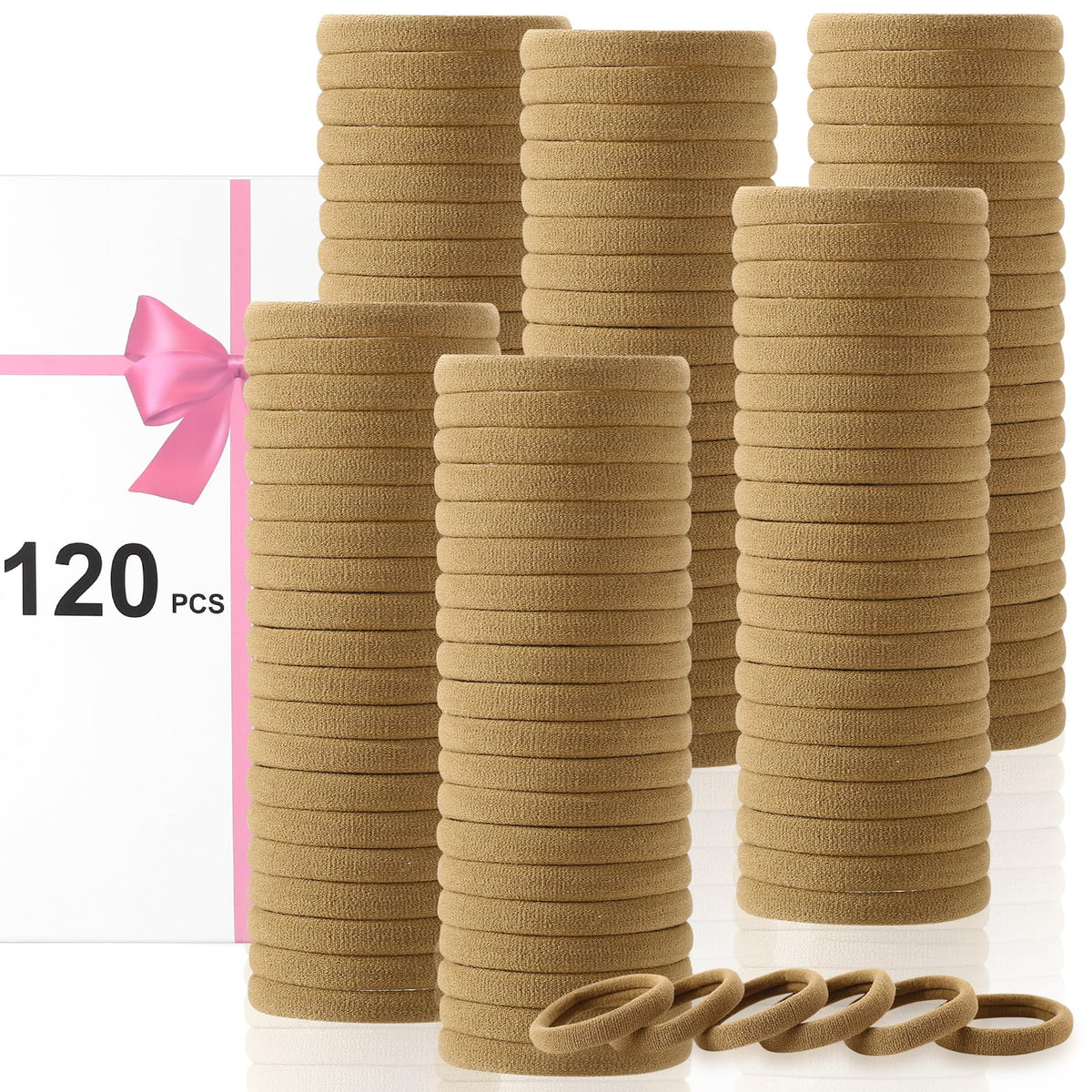 LuSeren hair ties showing flexibility and stretch