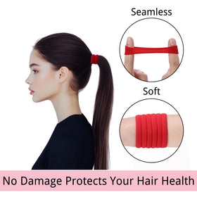 LuSeren hair ties showing texture and stretch