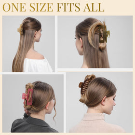 LuSeren Jelly Hair Clip in use on curly hair