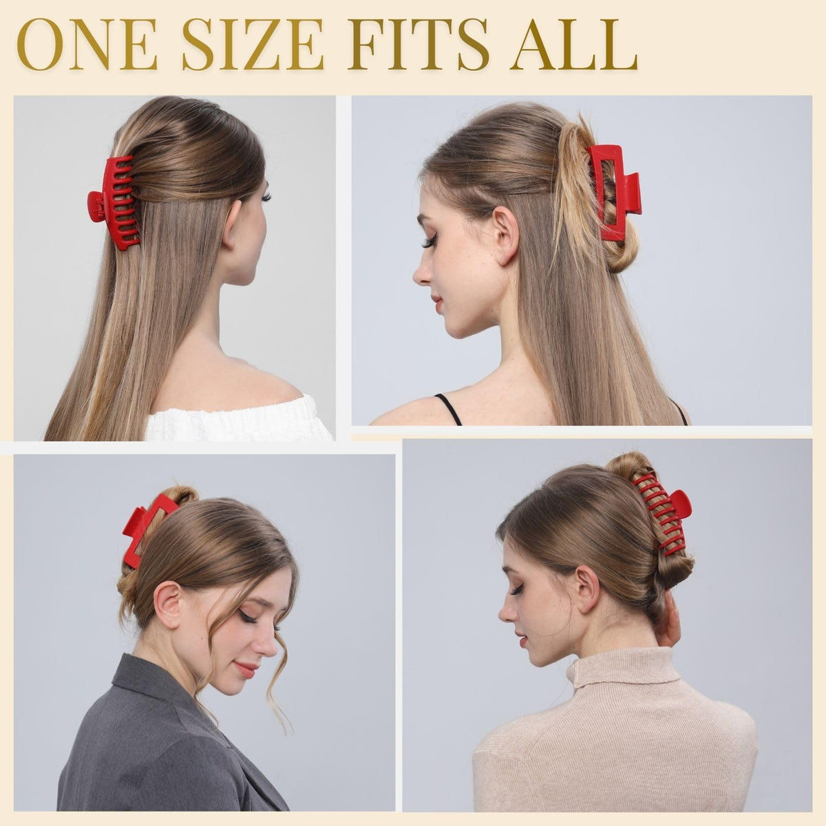 LuSeren Jumbo Hair Clips displayed in a gift box