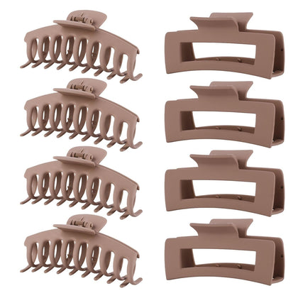 LuSeren Light Brown Hair Clips front view in gift box