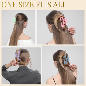 LuSeren pastel purple hair claw clip lifestyle scene