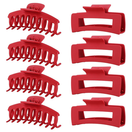 LuSeren Red Hair Clips front view in gift box