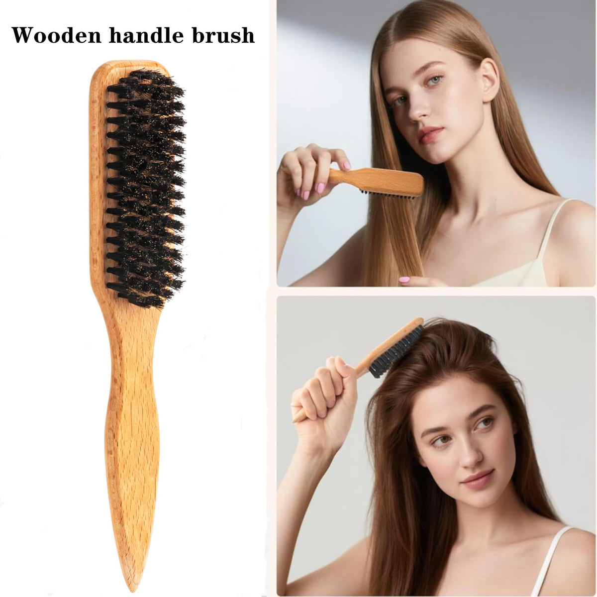 Luumxai metal rat tail comb and edge control brush from the kit