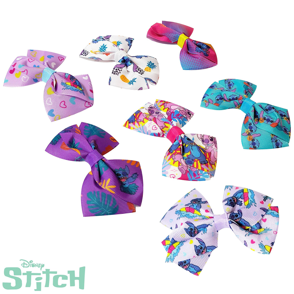 LUV HER Disney Stitch Hair Bow close-up with non-slip grip