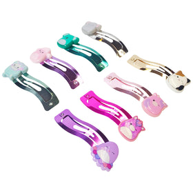 LUV HER Kids Hair Clips 8 Pack assorted colours displayed