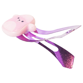 LUV HER Kids Hair Clips 8 Pack on a child's hair styled
