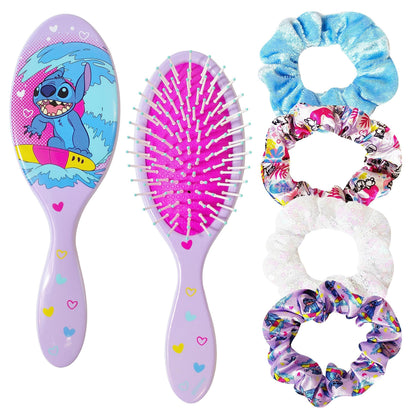 LUV HER Lilo & Stitch Hair Accessory Set including hairbrush and scrunchies