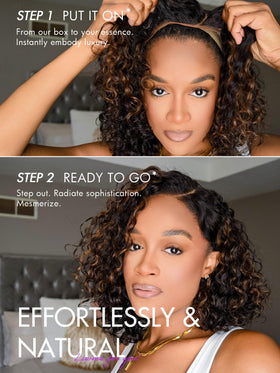 LUVME HAIR 10-inch curly glueless wig packaging