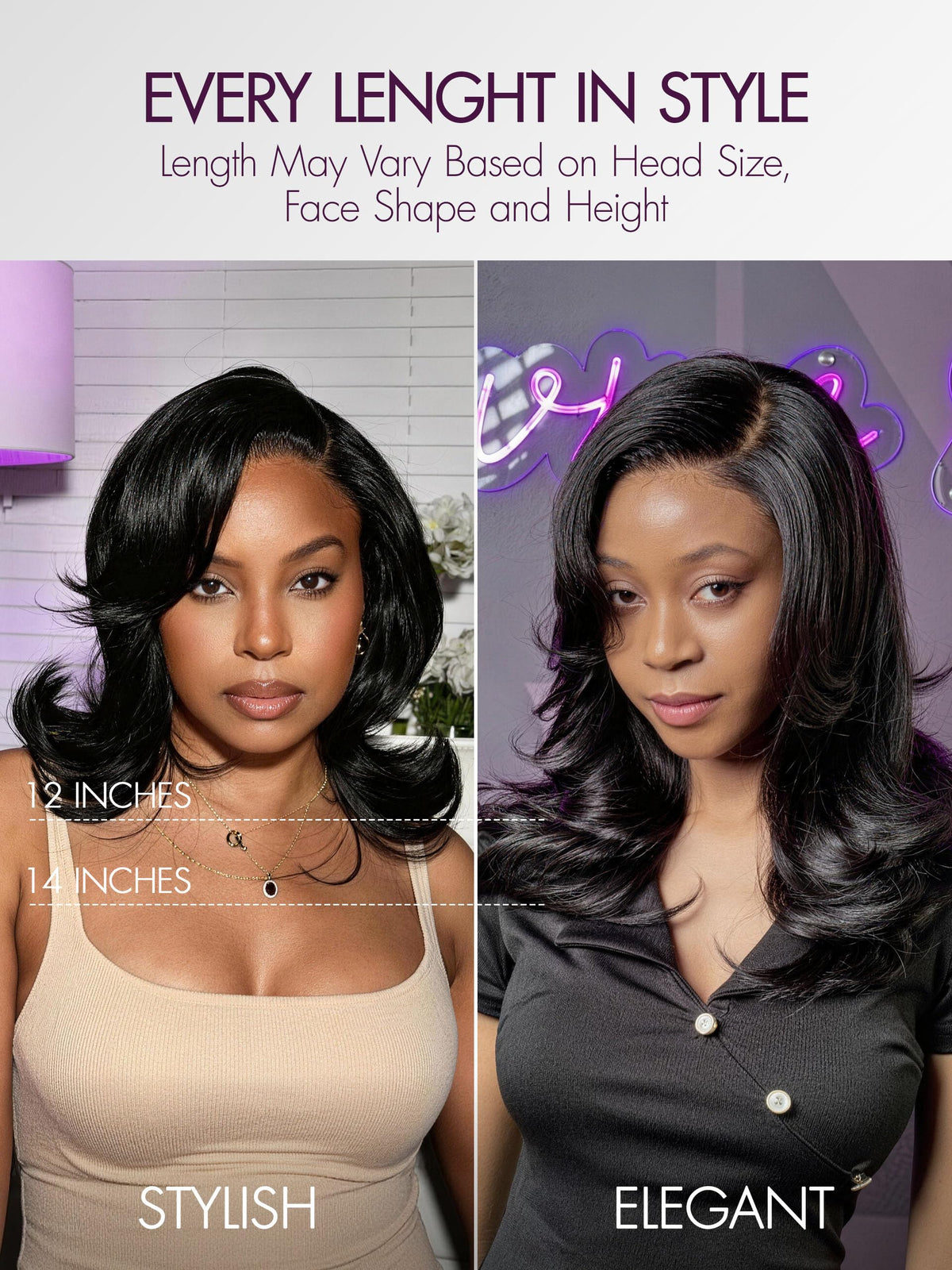 LUVME HAIR 14 Inch Wavy Bob Wig close-up of lace