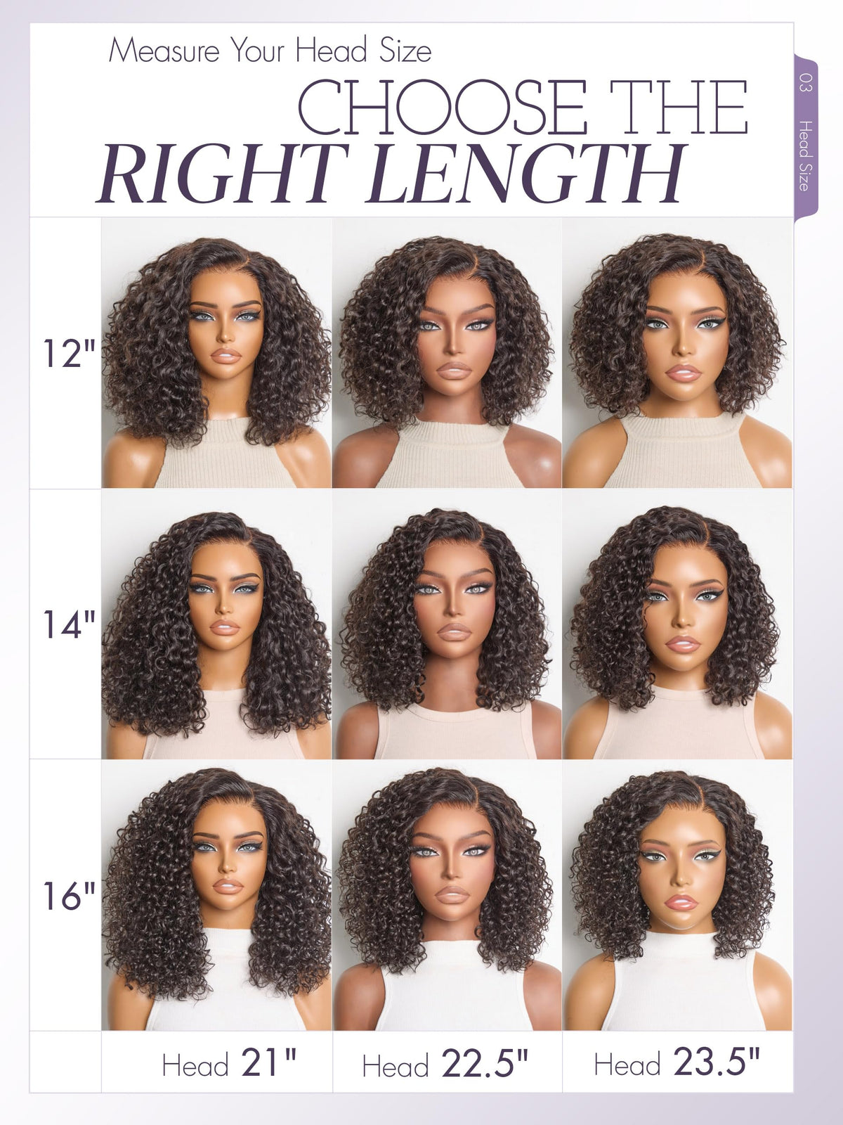 LUVME HAIR Curly Deep Wave Wig back view