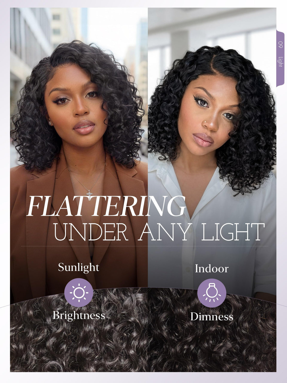 LUVME HAIR Curly Deep Wave Wig packaging