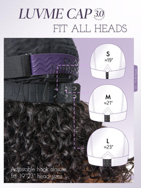 LUVME HAIR Curly Deep Wave Wig styling options