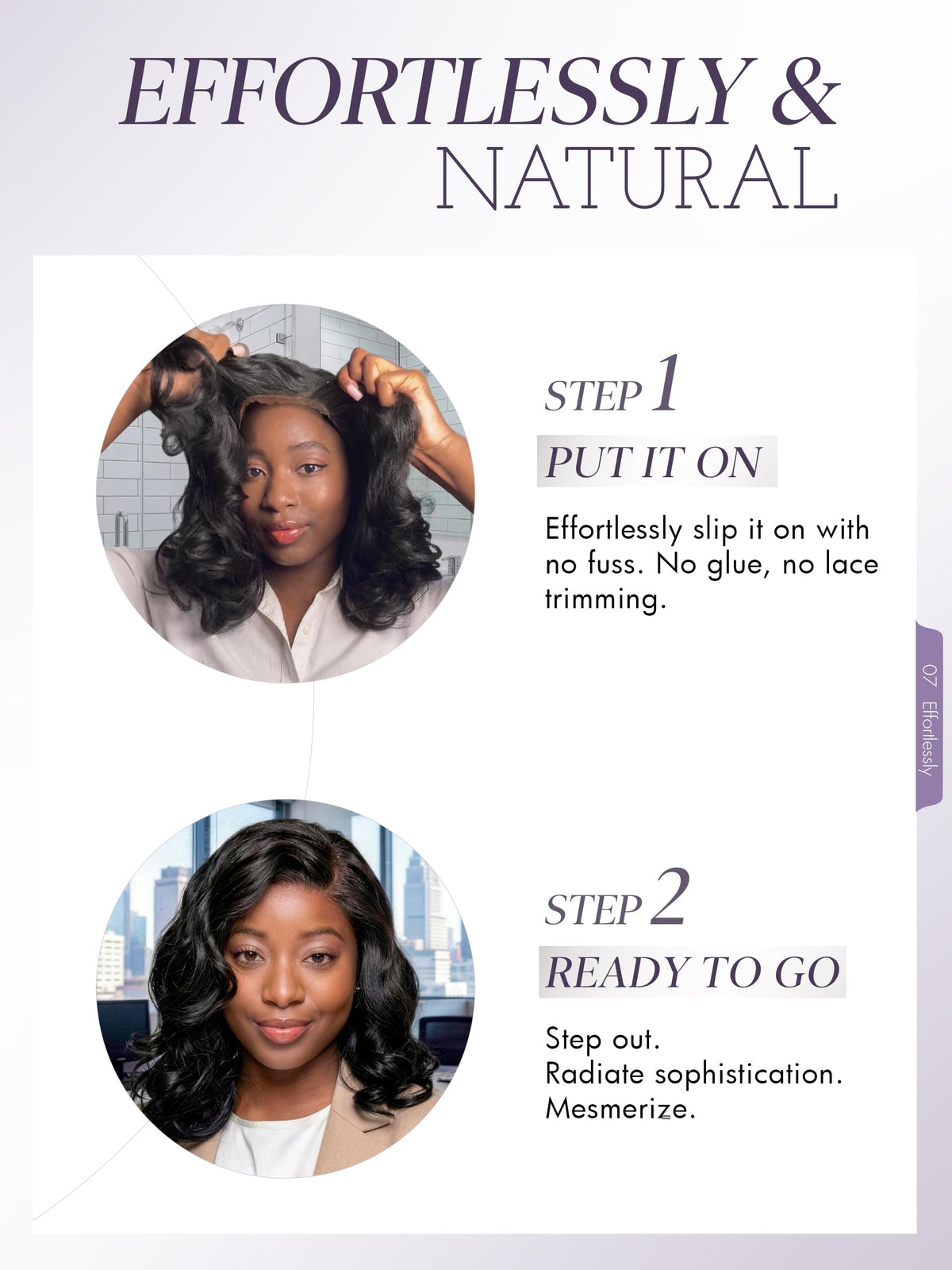 LUVME HAIR Loose Body Wave Wig packaging and accessories
