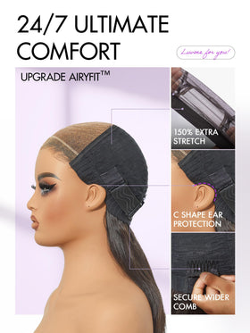 LUVME HAIR Loose Body Wave Wig styled for an event