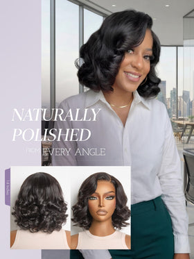 LUVME HAIR Loose Body Wave Wig styled on a mannequin