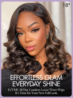 LUVME HAIR Loose Wave Wig side view
