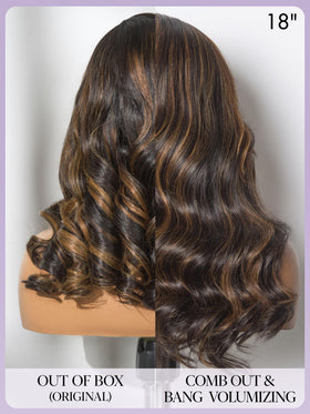 LUVME HAIR Loose Wave Wig styled with accessories