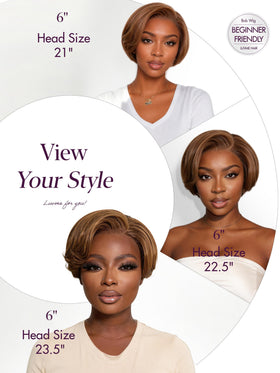 LUVME HAIR Short Pixie Cut Wig in natural light