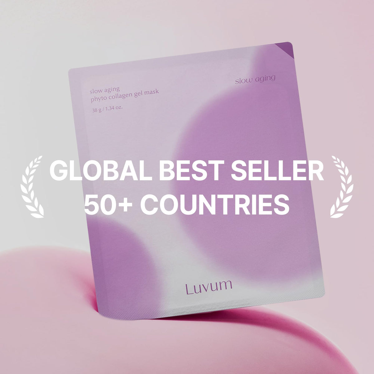 LUVUM Collagen Gel Mask packaging side view