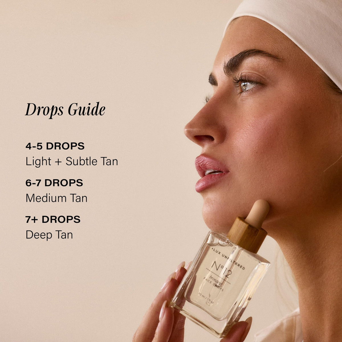 + Lux Unfiltered N°12 Sun Struck Bronzing Drops close-up of texture