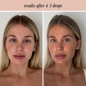 + Lux Unfiltered N°12 Sun Struck Bronzing Drops in hand