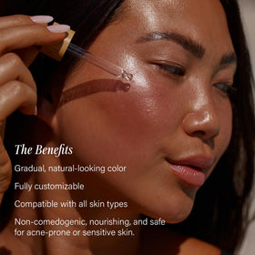 + Lux Unfiltered N°12 Sun Struck Bronzing Drops lifestyle application