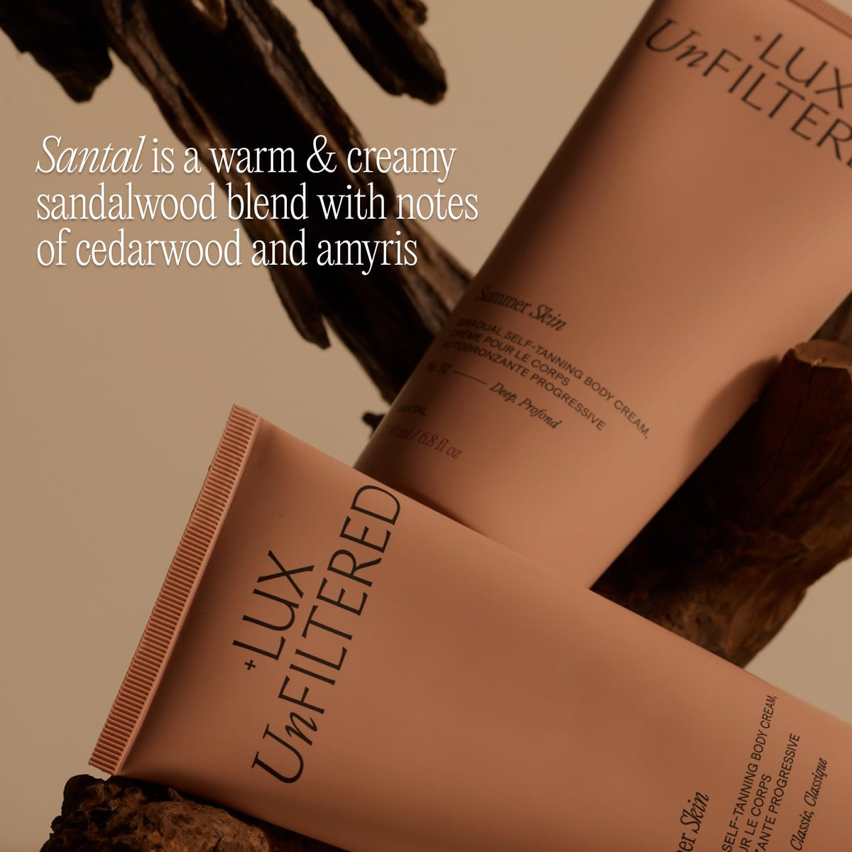 + Lux Unfiltered Summer Skin Deep Gradual Self Tanner texture close-up