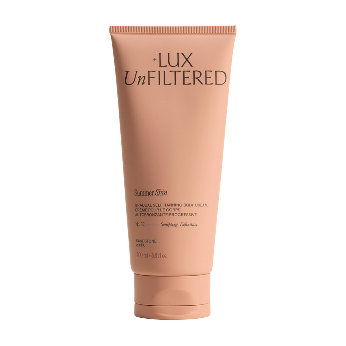 Lux Unfiltered Summer Skin Sculpting Self Tanner 240g front view