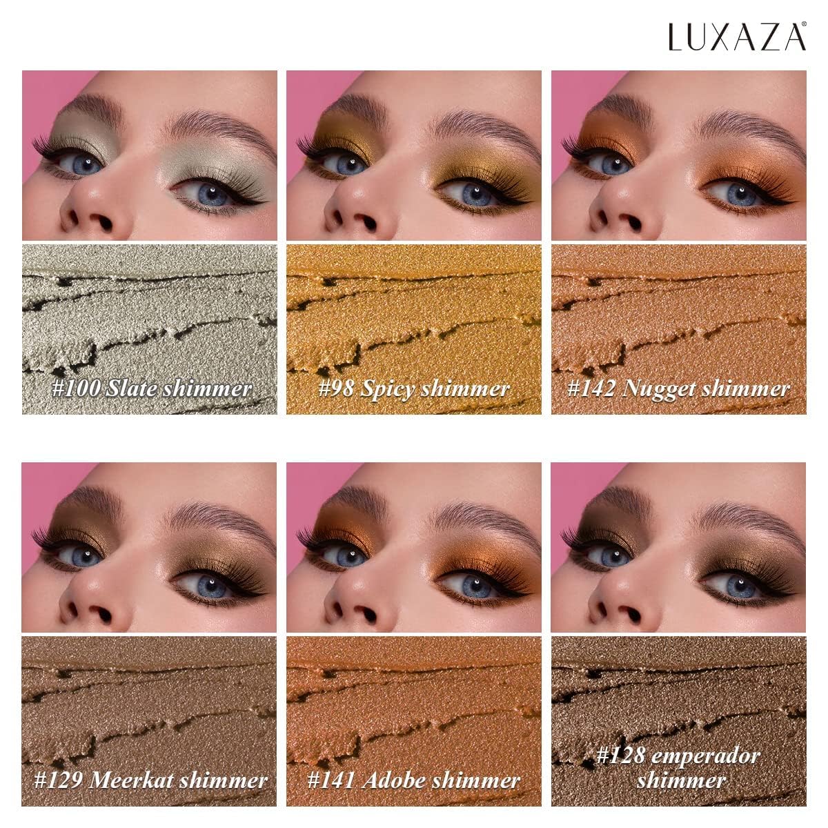 LUXAZA Eyeshadow Stick close-up of brown shade