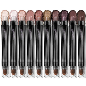 LUXAZA PRO Brown Eyeshadow Stick Set 10PCS in Ash Rose front view