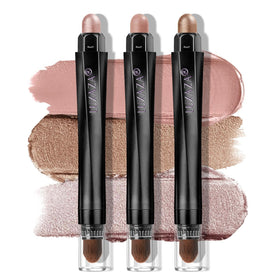 LUXAZA PRO Brown Eyeshadow Stick Set 3PCS front view with neutral shades