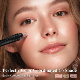 LUXAZA PRO Brown Eyeshadow Stick swatches on skin