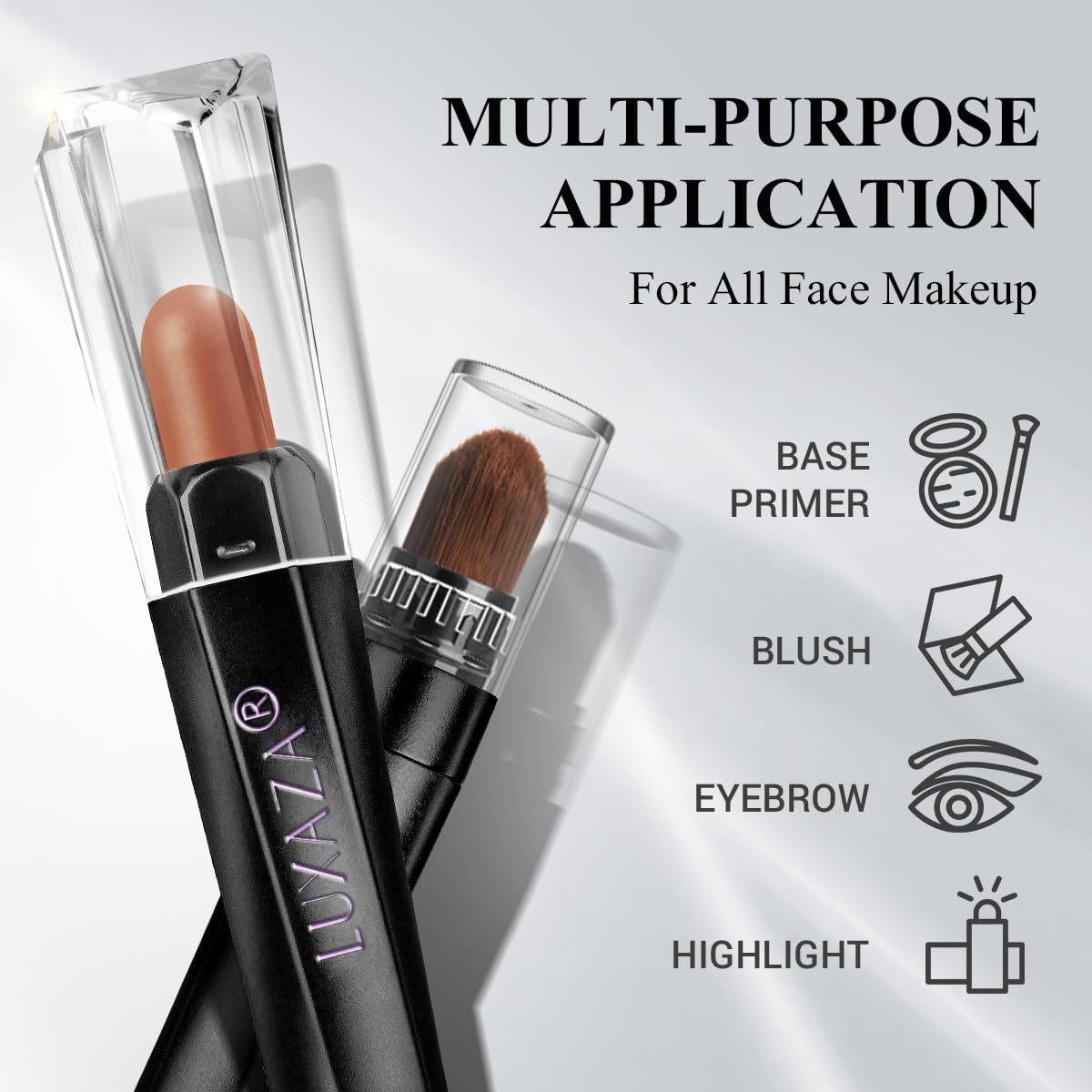 LUXAZA PRO eyeshadow stick in use on model