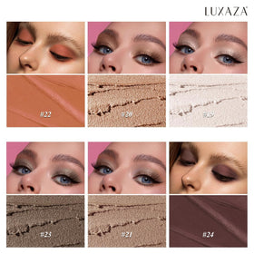 LUXAZA PRO eyeshadow stick with blending brush close-up