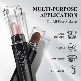 LUXAZA PRO eyeshadow stick with brush close-up