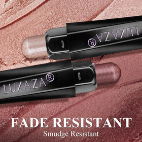 LUXAZA PRO eyeshadow sticks arranged in a neat display