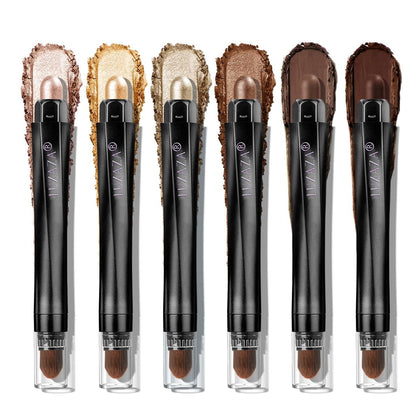 LUXAZA PRO Gold Eyeshadow Stick Set 6PCS front view with neutral shades