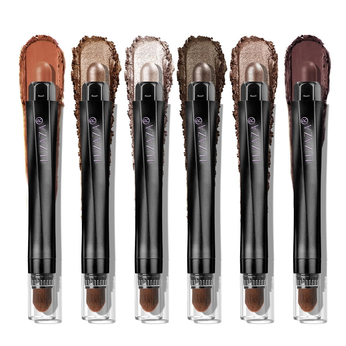 LUXAZA PRO Neutral Eyeshadow Stick Set in Cinnamon Coco front view