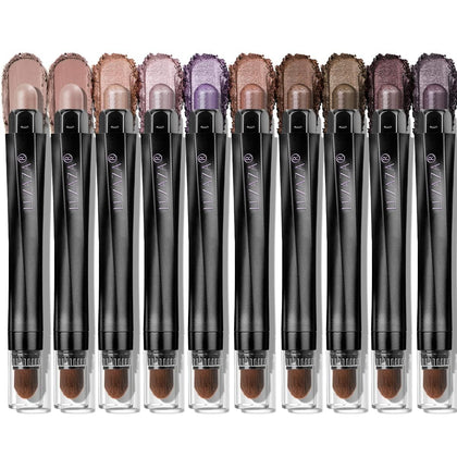 LUXAZA PRO Plum Eyeshadow Stick Set 10PCS front view