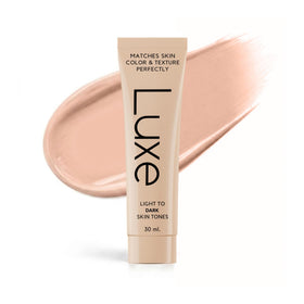 LUXE Color Changing Foundation front view with white formula