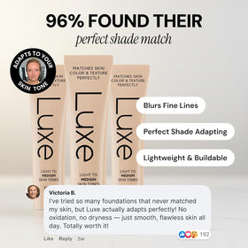 LUXE Color Changing Foundation Medium Dark ingredients list