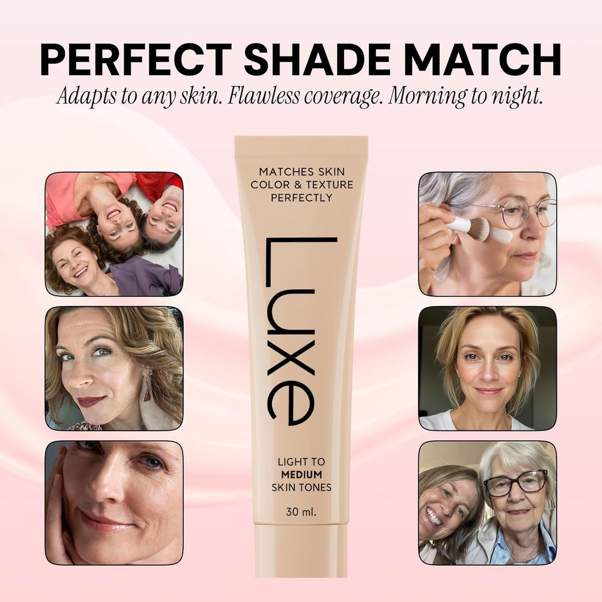 LUXE Color Changing Foundation Medium Dark packaging