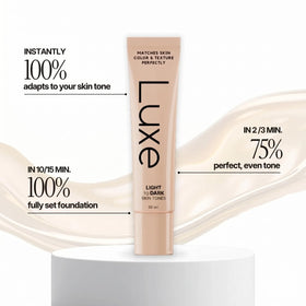 LUXE Color Changing Foundation Medium lifestyle shot