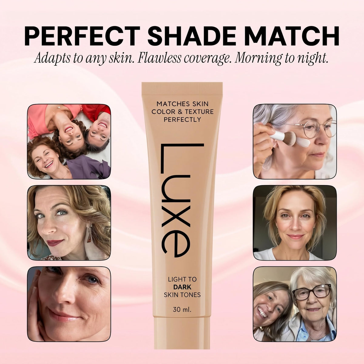 LUXE Color Changing Foundation Medium swatch on hand
