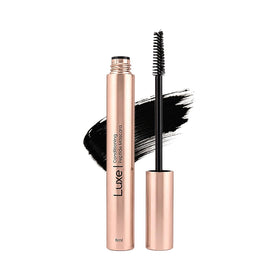 Luxe Cosmetics Conditioning Peptide Mascara front view with black tube