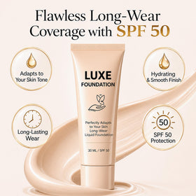 LUXE FOUNDATION colour changing foundation texture close-up