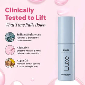 LUXE Korean Under Eye Balm with other skincare products