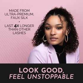 Luxillia magnetic eyelashes displayed with applicator