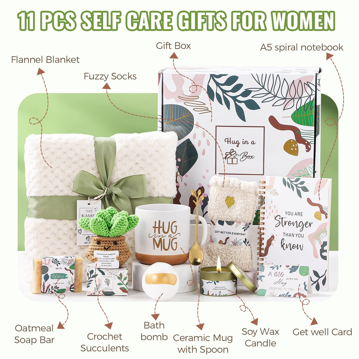 Luxurious blanket from APRBOX Get Well Soon Gift Basket